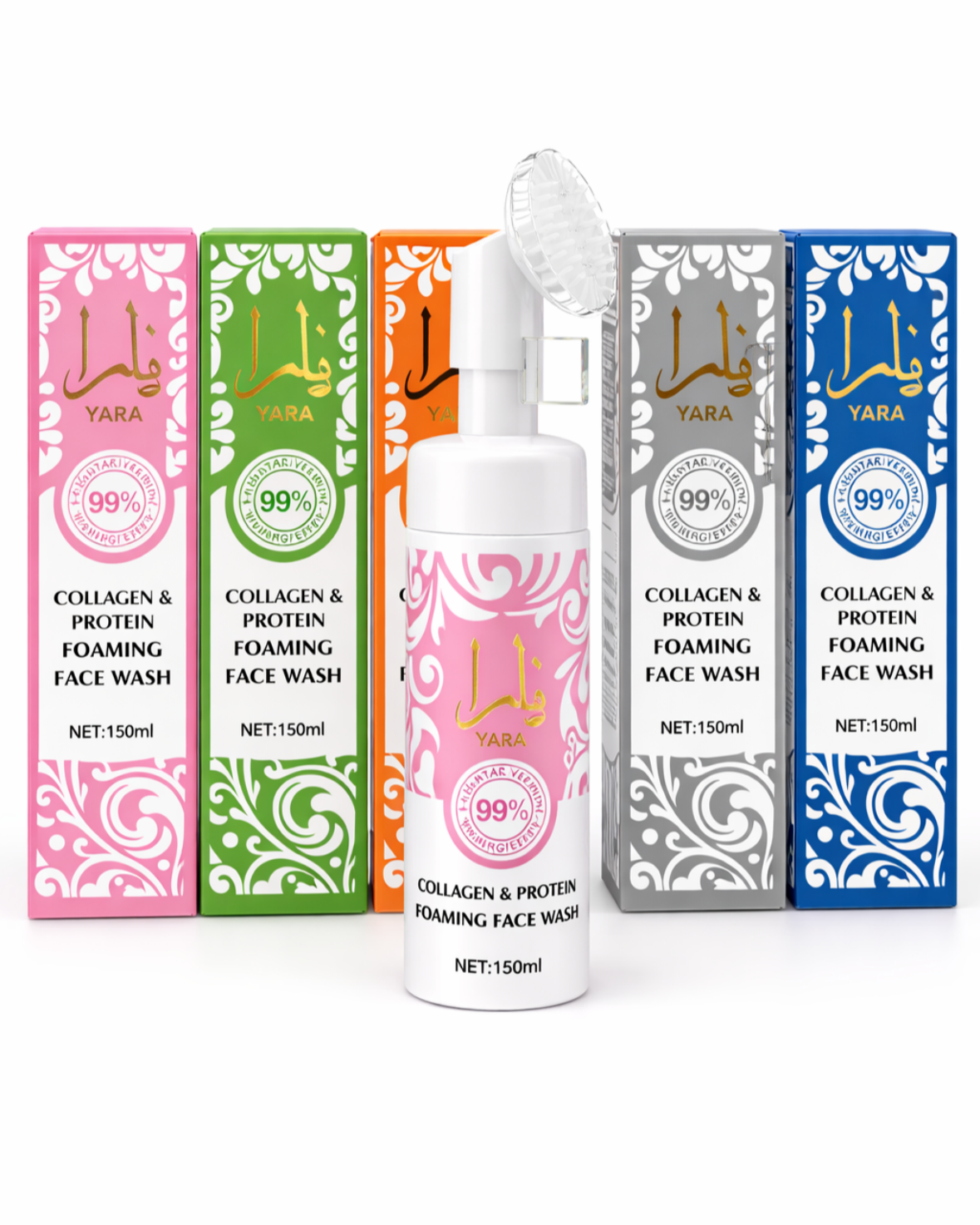 YARA Collagen & Protein Foaming Face Wash – putojošs sejas attīrīšanas līdzeklis ar kolagēnu un proteīniem