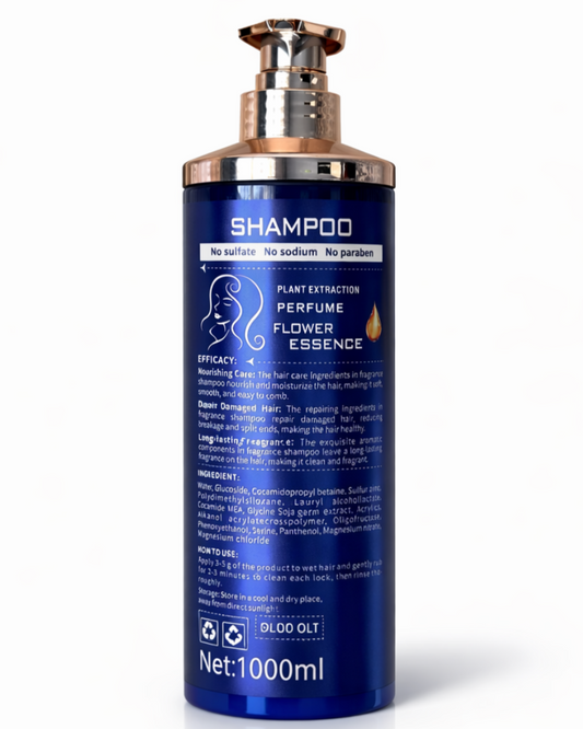 EUNOMIA Perfume Flower Essence šampūns bez parabēniem un sulfātiem, 1000 ml