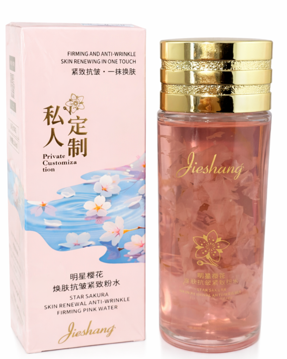 Sakura Firming Pink Water – atjaunojošs sejas toniks ar sakuras ekstraktu