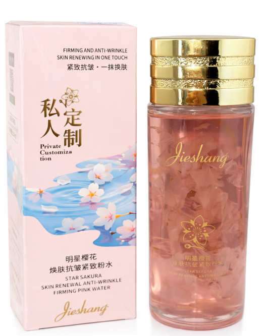 Sakura Firming Pink Water – atjaunojošs sejas toniks ar sakuras ekstraktu