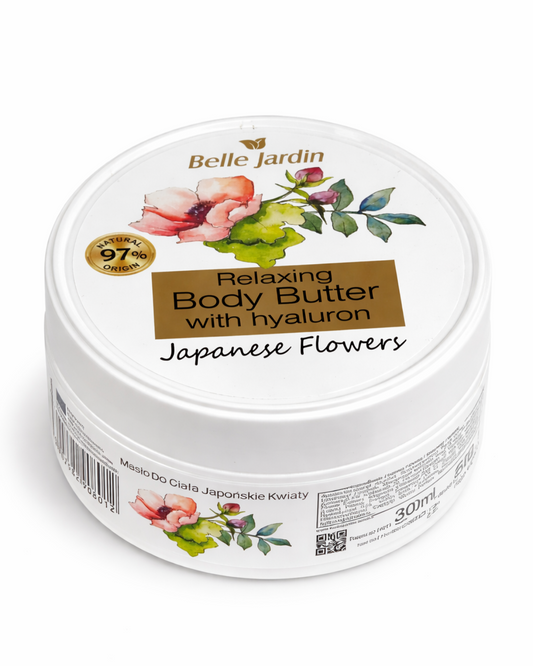 Belle Jardin Relaxing Body Butter ar hialuronskābi Japanese Flowers, 300 ml