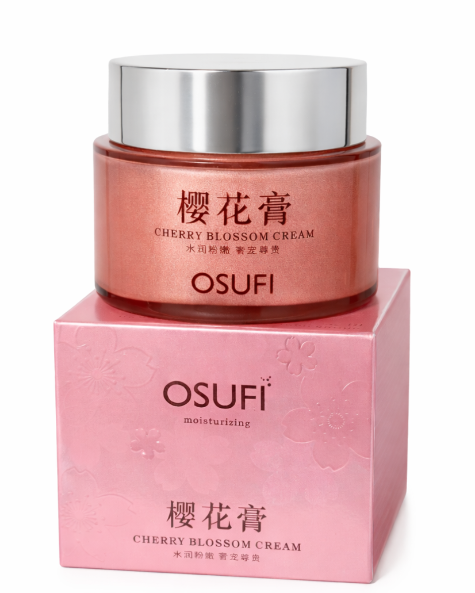 OSUFI Cherry Blossom Cream – mitrinošs sejas krēms ar sakuras ekstraktu