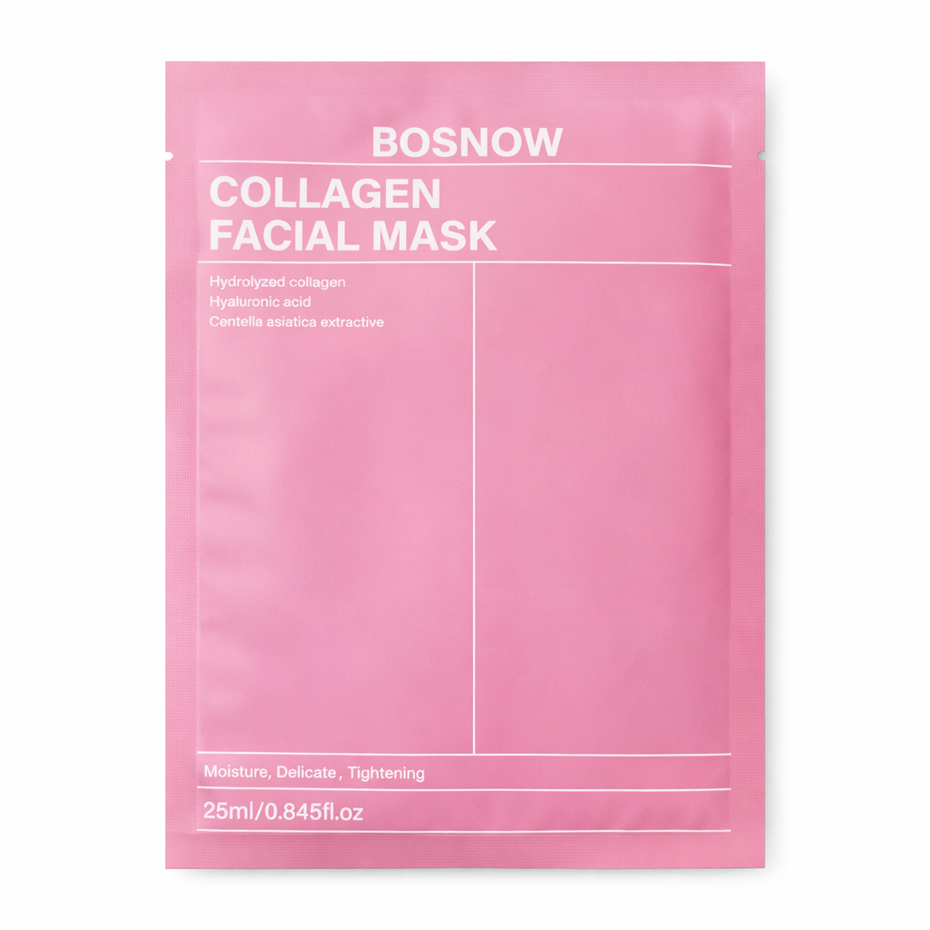 BOSNOW Collagen Facial Mask kolagēna nakts sejas maska intensīvai mitrināšanai, ādas atjaunošanai un elastībai