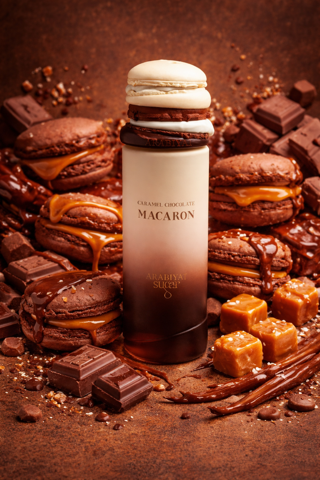 Arabiyat Caramel Chocolate Macaron – kārdinošs karameles un šokolādes baudījums
